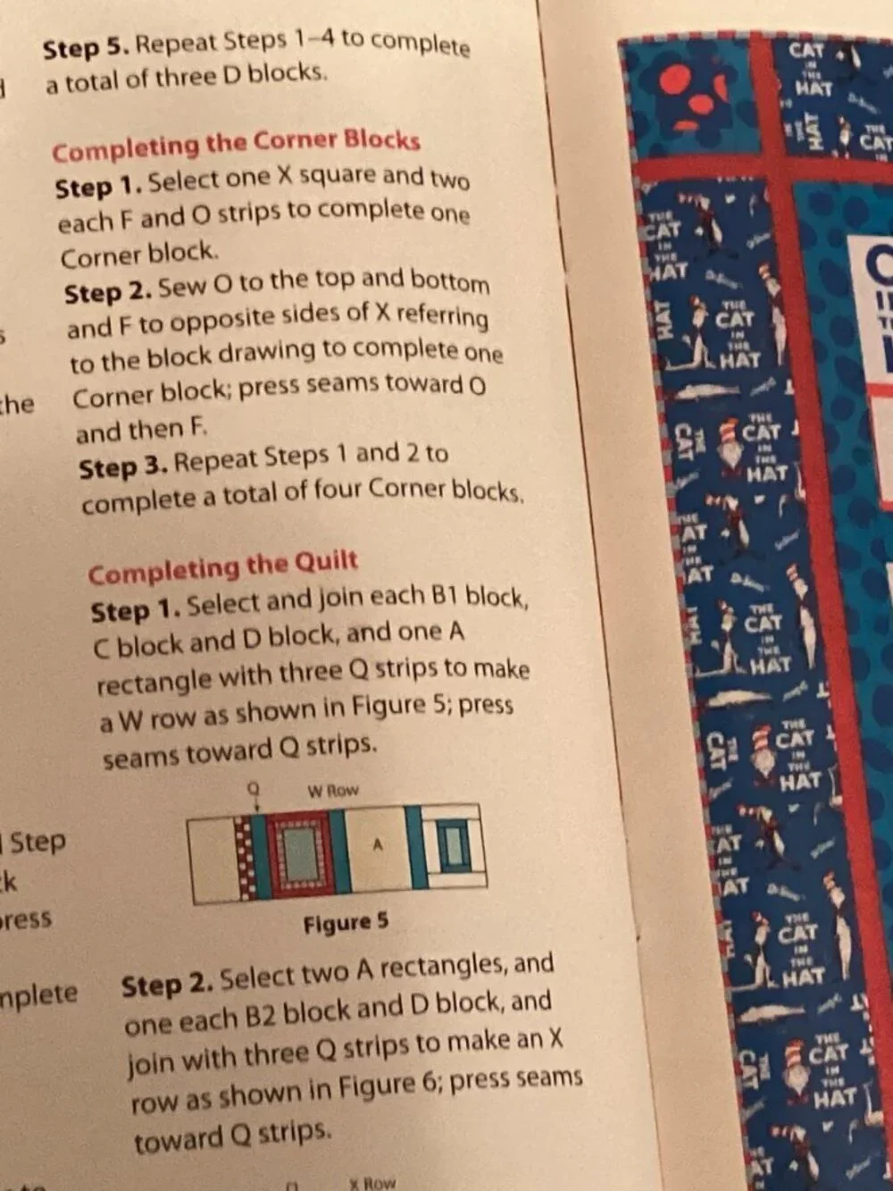 Dr. Suess 'Cat in the Hat' Pattern & Fabric